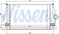 NISSENS 96866 Intercooler RENAULT ESPACE 3 / LAGUNA 1