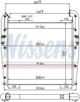 NISSENS 96960 Intercooler
