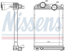 NISSENS 96969 Intercooler MERCEDES ATEGO / ATEGO 2