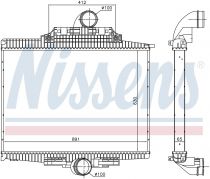 NISSENS 97024 Intercooler MERCEDES AXOR
