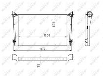 NRF 30176 Intercooler MERCEDES CITARO / CONECTO