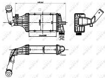 NRF 30427 Intercooler OPEL ASTRA G / ZAFIRA A