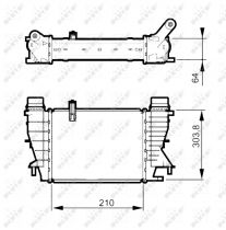 NRF 30507 Intercooler RENAULT CLIO III / MODUS