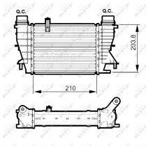 NRF 30520 Intercooler RENAULT CLIO III / MODUS
