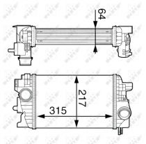 NRF 30534 Intercooler OPEL MERIVA B