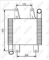 NRF 30539 Intercooler HYUNDAI TERRACAN
