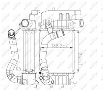 NRF 30785 Intercooler TOYOTA URBAN CRUISER / VERSO S / YARIS II