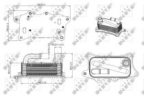 NRF 31270 Olajhűtő AUDI A4 / A5 / A6 / A6 ALLROAD / A7 / A8 / Q7 / S4 / S5 / S6 / S7 / S8