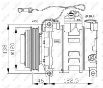 NRF 32167G Klímakompresszor AUDI A4 / A6 / A6 ALLROAD / A8 / S4 / S6 / S8