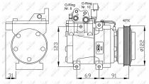 NRF 32200G Klímakompresszor HYUNDAI COUPE / ELANTRA / LANTRA / MATRIX