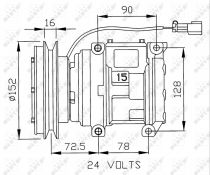 NRF 32243G Klímakompresszor