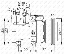 NRF 32445G Klímakompresszor