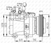 NRF 32446G Klímakompresszor