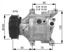NRF 32466G Klímakompresszor FIAT 500 / BARCHETTA / DOBLO / IDEA / PALIO / PANDA / PUNTO II / SIENA / STRADA