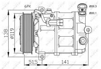NRF 32499G Klímakompresszor