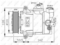 NRF 32500G Klímakompresszor