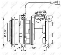 NRF 32823G Klímakompresszor
