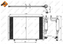 NRF 350205 Klímahűtő FORD FIESTA VI