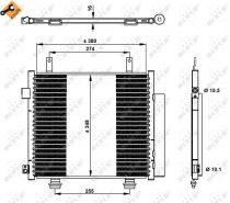 NRF 350337 Klímahűtő NISSAN PIXO