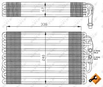 NRF 36034 Elpárologtató MERCEDES C-osztu00e1ly / CLK-osztu00e1ly