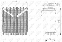 NRF 36043 Elpárologtató FORD CONTOUR / COUGAR / MONDEO MK1 / MONDEO MK2 / MONDEO MK3
