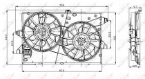 NRF 47003 Hűtőventillátor FORD MONDEO MK3