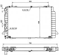 NRF 50531 Hűtőradiátor AUDI CABRIOLET