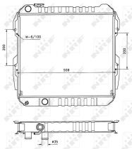 NRF 506724 Hűtőradiátor TOYOTA HI-LUX V