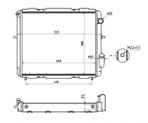 NRF 507345A Hűtőradiátor RENAULT CLIO I