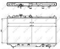 NRF 509512 Hűtőradiátor MAZDA 323 VIII / 323F