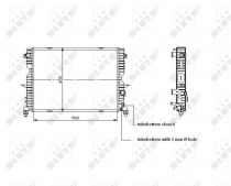 NRF 509729 Hűtőradiátor LAND ROVER DISCOVERY II