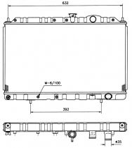 NRF 513485 Hűtőradiátor MITSUBISHI COLT / GALANT V / LANCER