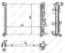 NRF 53008 Hűtőradiátor OPEL MERIVA B