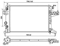 NRF 53035 Hűtőradiátor OPEL CORSA C / TIGRA B