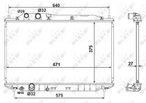 NRF 53186 Hűtőradiátor HONDA CIVIC VIII 4 ajtu00f3s