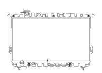 NRF 53643 Hűtőradiátor HYUNDAI AZERA III / GRANDEUR III / SONATA IV