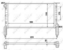 NRF 53788 Hűtőradiátor FIAT DOBLO