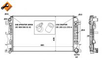 NRF 53885 Hűtőradiátor VOLKSWAGEN CRAFTER