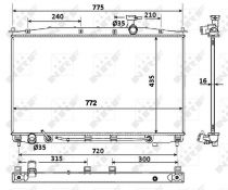 NRF 53943 Hűtőradiátor HYUNDAI SANTA FE