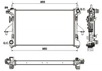 NRF 54204A Hűtőradiátor FIAT DUCATO