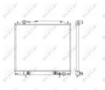 NRF 55343 Hűtőradiátor MITSUBISHI DELICA / L 400 / SPACE GEAR
