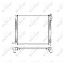NRF 55445 Hűtőradiátor LAND ROVER FREELANDER I