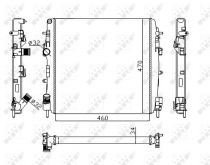 NRF 58317 Hűtőradiátor NISSAN KUBISTAR