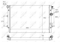 NRF 58464 Hűtőradiátor VOLKSWAGEN SHARAN / TIGUAN