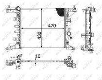 NRF 58477 Hűtőradiátor OPEL MERIVA B