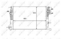 NRF 58488 Hűtőradiátor RENAULT SCENIC III