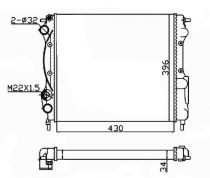 NRF 58934A Hűtőradiátor